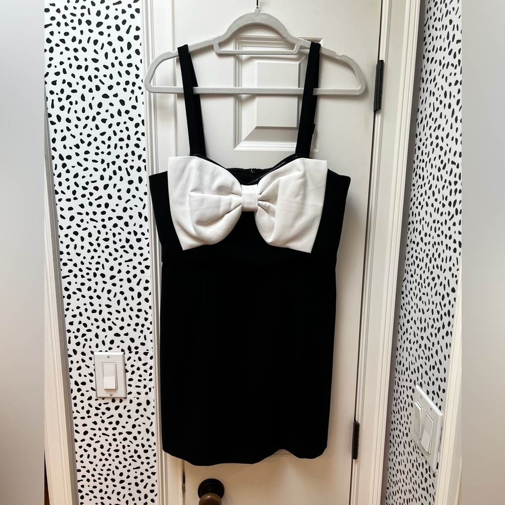 French Connection Bow-Front Mini Dress